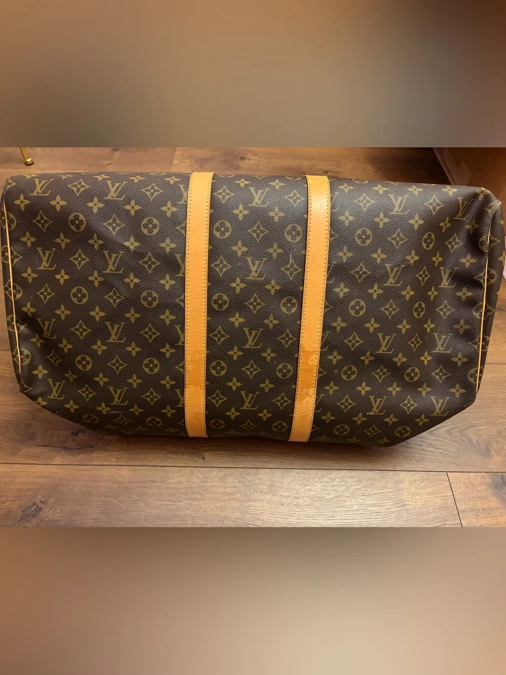 Louis Vuitton Keepall 55 Monogram Travel Duffel Bag SP0988 Made in France Vtg - Picture 4 of 8